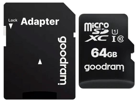 2-x-goodram-micro-sd-64gb-c10-uhs-ad-100mb-s-stan-nowy-waga-z-opakowaniem-0-01-kg