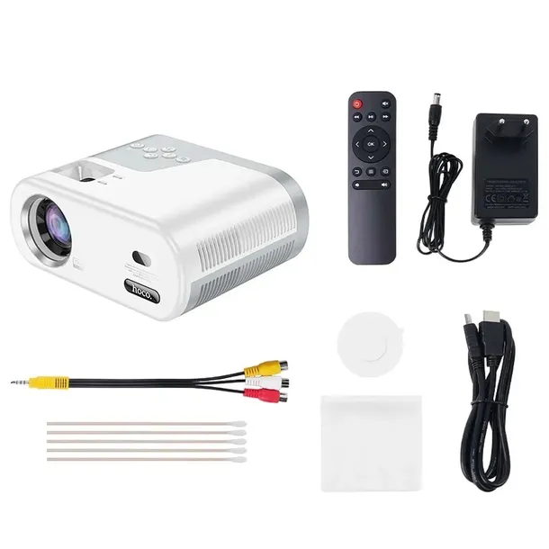 2-x-hoco-projektor-z-systemem-android-wi-fi-bluetooth-720p-dt2-bialy-kolor-bialy