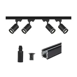 czarny-zestaw-ring-oswietlenia-szynowego-4x-gu10-szyna-200-cm-trojfazowa