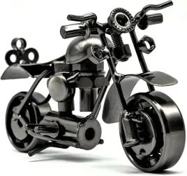 figurka-rzezba-motocykl-motor-prezent-biurko-vintage-retro-metal-dekoracja