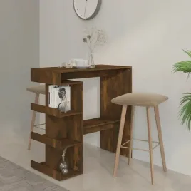 vidaxl-stolik-barowy-z-polkami-przydymiony-dab-100x50x1015cm