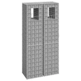 vidaxl-slupki-gabionowe-2-szt-40x40x180-cm-zelazo