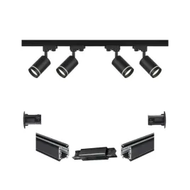 zestaw-4-reflektory-gu10-szyna-2x1m-czarna-zasilana-lacznikiem-prostym