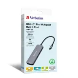 2-x-verbatim-adapter-hub-usb-c-2xhdmi-3xusb-a-sd-microsd-usb-c-aluminio-kod-producenta-32151