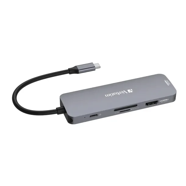 2-x-verbatim-adapter-hub-usb-c-2xhdmi-3xusb-a-sd-microsd-usb-c-aluminio-producent-verbatim