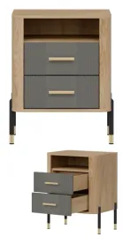szafka-nocna-z-polka-i-szufladami-nakastlik-dab-szary-zloty-dante-dt22