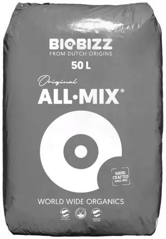 BIOBIZZ ALL-MIX 50L Organiczna, MOCNO WZBOGACONA ziemia uniwersalna + pelit