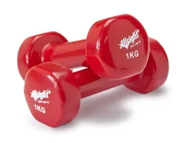hantle-hantelki-zestaw-do-cwiczen-2x1-kg-ciezarki-fitness-zeliwne-winylowe
