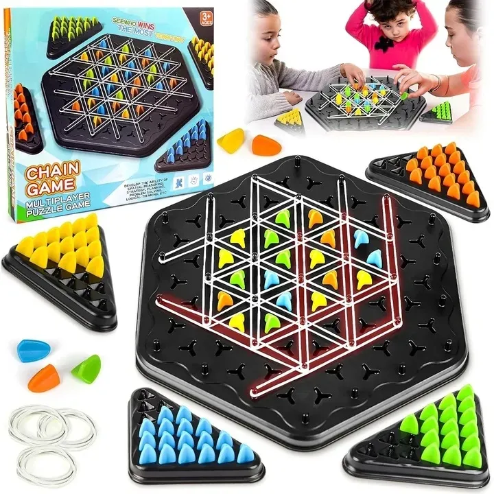 triggle-board-game-chain-triangle-chess-game-desktop-interactive-game-3d