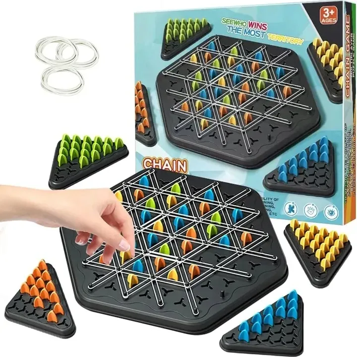 triggle-board-game-chain-triangle-chess-game-desktop-interactive-game-3d-stan-nowy