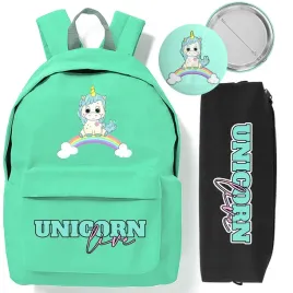 zestaw-plecak-mietowy-piornik-przypinka-jednorozec-mlodziezowy-do-szkoly