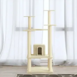 vidaxl-drapak-dla-kota-ze-slupkami-sizalowymi-kremowy-110-cm