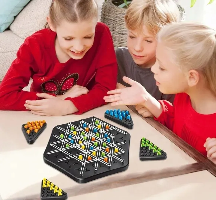 triangle-chess-board-game-interactive-pegboard-game-desktop-board-games