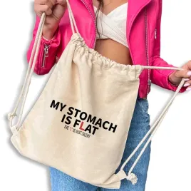 worek-plecak-bezowy-smieszny-gadzet-na-prezent-dla-kobiet-flat-stomach-wzor