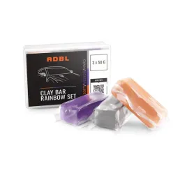 adbl-clay-bar-rainbow-set-3x50g-zestaw-glinek-o-roznej-twardosci