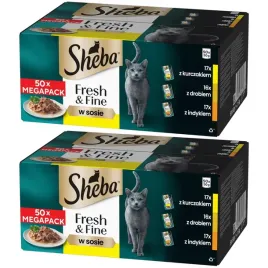 sheba-fresh-fine-kurczak-drob-indyk-w-sosie-2x-50x50g