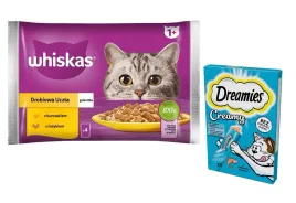 whiskas-4x85g-drobiowa-uczta-dreamies-losos-4x10g