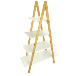 regal-drabinkowy-bambus-bialy-4-poziomy-polka-skandynawski-salon