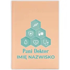 kalendarz-ksiazkowy-2026-pani-doktor-imie-brzoskwiniowy-na-prezent-wzory