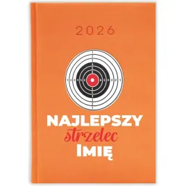 kalendarz-ksiazkowy-2026-najlepszy-strzelec-imie-pomaranczowy-prezent-wz