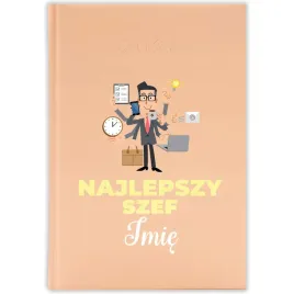 kalendarz-ksiazkowy-2026-najlepszy-szef-imie-brzoskwiniowy-prezent-wzory