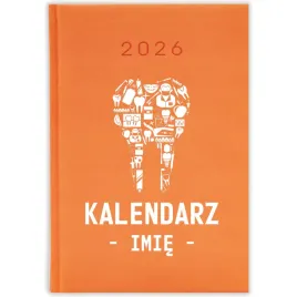 kalendarz-ksiazkowy-2026-kalendarz-imie-pomaranczowy-prezent-mix-wzorow