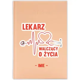 kalendarz-ksiazkowy-2026-lekarz-walczacy-o-zycia-brzoskwiniowy-prezent-wz