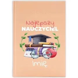 kalendarz-ksiazkowy-2026-nauczyciel-imie-brzoskwiniowy-na-prezent-wzory