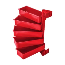 organizer-obrotowy-magazynowy-pivot-premium-czerwone-rodlo-5-pojemnikow