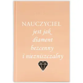 kalendarz-ksiazkowy-2026-nauczyciel-to-diament-brzoskwiniowy-prezent-wzory