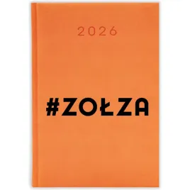 kalendarz-ksiazkowy-2026-zolza-pomaranczowy-planer-na-prezent-mix-wzorow