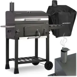grill-weglowy-ogrodowy-komin-zeliwny-ruszt-termometr-pokrowiec
