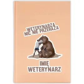 kalendarz-ksiazkowy-2026-imie-weterynarz-brzoskwiniowy-na-prezent-wzory
