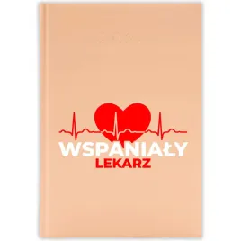 kalendarz-ksiazkowy-2026-wspanialy-lekarz-brzoskwiniowy-prezent-mix-wzorow