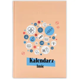 kalendarz-ksiazkowy-2026-kalendarz-imie-brzoskwiniowy-prezent-mix-wzorow