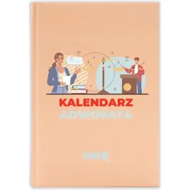 kalendarz-ksiazkowy-2026-kalendarz-adwokata-imie-brzoskwiniowy-prezent-wz