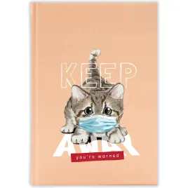 kalendarz-ksiazkowy-2026-keep-youre-warned-brzoskwiniowy-na-prezent-wzory