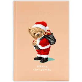 kalendarz-ksiazkowy-2026-merry-christmas-brzoskwiniowy-prezent-terminarz-wz