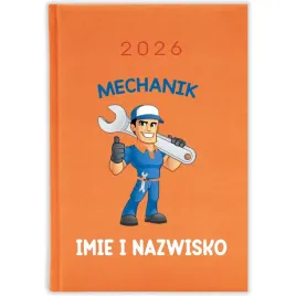 kalendarz-ksiazkowy-2026-mechanik-imie-i-nazwisko-pomaranczowy-prezent-wz