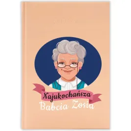 kalendarz-ksiazkowy-2026-naukochansza-babcia-brzoskwiniowy-na-prezent-wzory