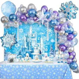 balony-girlanda-balonowa-lodowa-ksiezniczka-dekoracja-urodziny-kraina-lodu