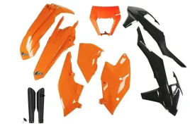 ufo-komplet-plastikow-full-kit-z-oslonami-teleskopow-amortyzatorow-ktm