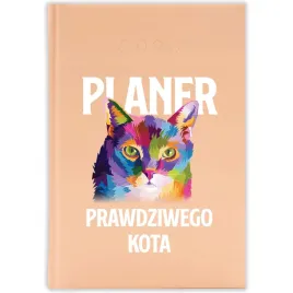 kalendarz-ksiazkowy-2026-planer-prawdziwego-kota-brzoskwiniowy-prezent-wz