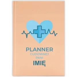 kalendarz-ksiazkowy-2026-planner-lekarza-brzoskwiniowy-prezent-terminarz-wz