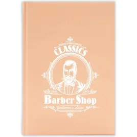 kalendarz-ksiazkowy-2026-classics-barber-shop-brzoskwiniowy-prezent-wzory