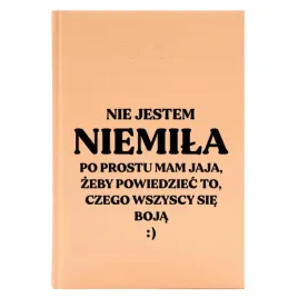 kalendarz-ksiazkowy-a5-2026-brzoskwiniowy-na-prezent-nie-jestem-niemila-wz