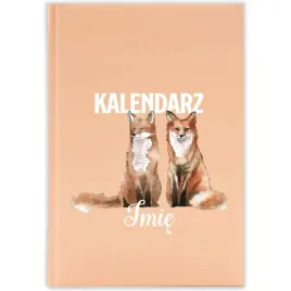 kalendarz-ksiazkowy-2026-liski-imie-brzoskwiniowy-na-prezent-mix-wzorow
