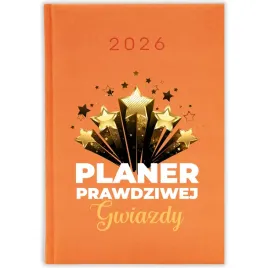 kalendarz-ksiazkowy-2026-planer-prawdziwej-gwiazdy-imie-pomaranczowy-wz