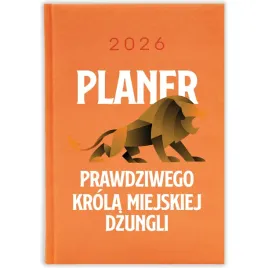 kalendarz-ksiazkowy-2026-planer-krola-dzungli-pomaranczowy-na-prezent-wzory