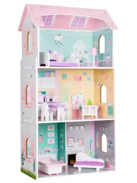 drewniany-domek-dla-lalek-xxl-mebelki-wysoka-rezydencja-jagodowa-ecotoys